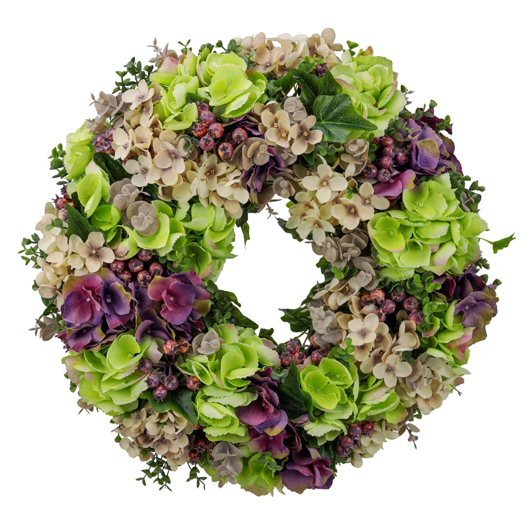 Hydrangea flower wreath