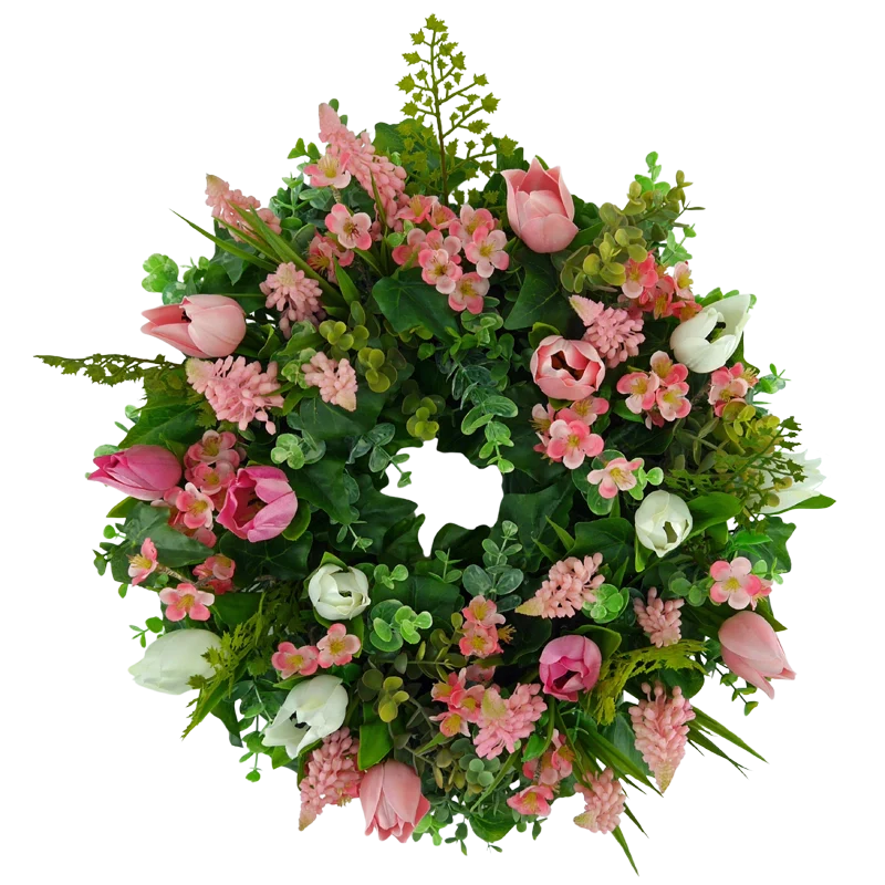 Blütenkranz Tulpen mit Traubenhyazinthen