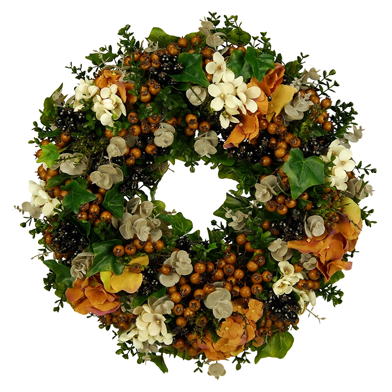 Kranz Beeren mit Hortensien