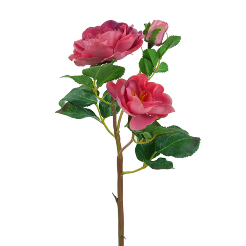 Rose Rüschen, 47 cm - pink/lila x3