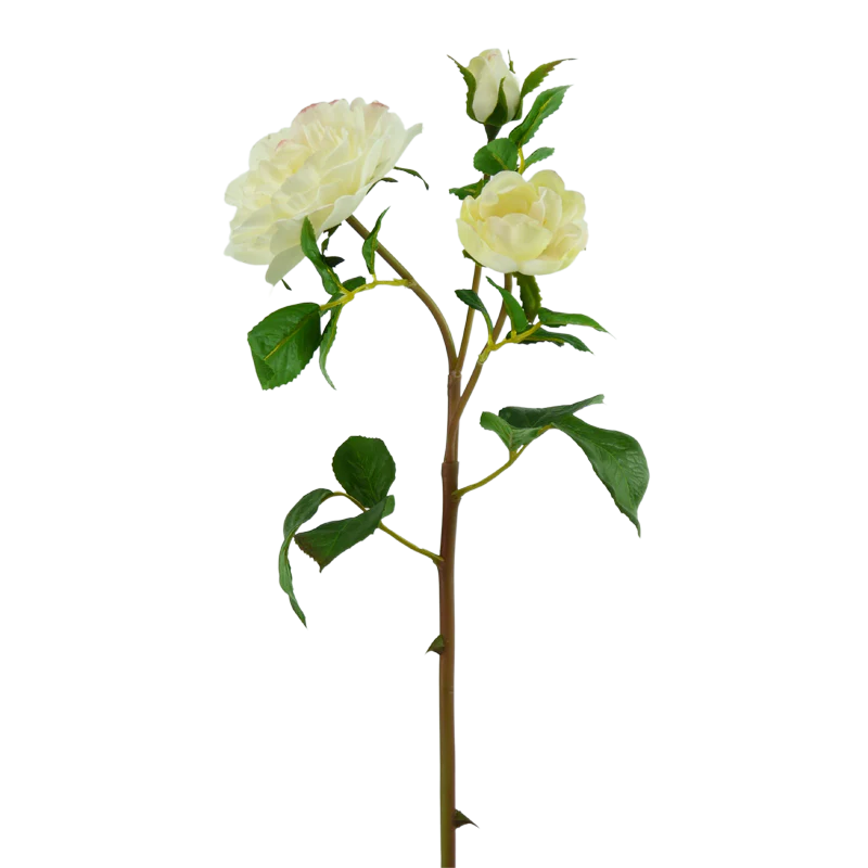 Rose Rüschen, 47 cm - pastell/rosa x3