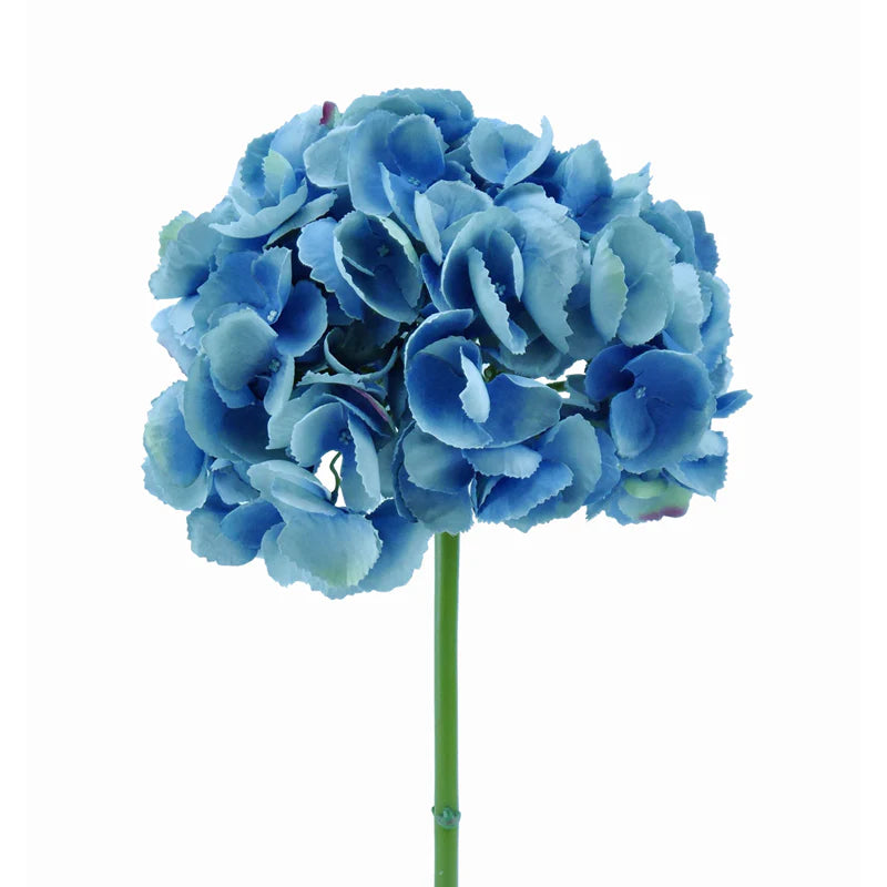 Hortensie, kurzer Stiel, 48 cm - blau
