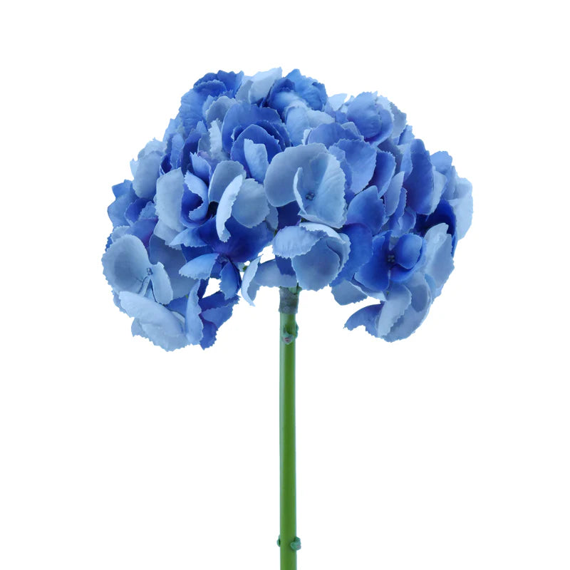 Hortensie, kurzer Stiel, 48 cm - pastell/lila