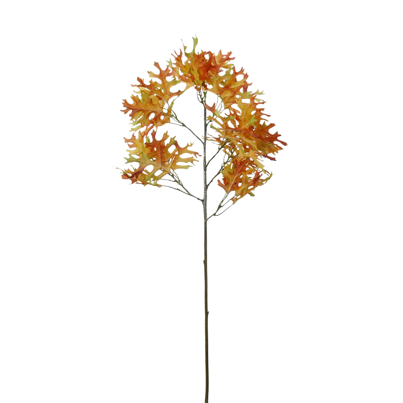 Eichenblattzweig, 90 cm - orange/grün