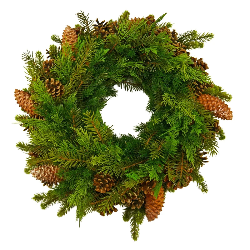 Fir wreath with cones