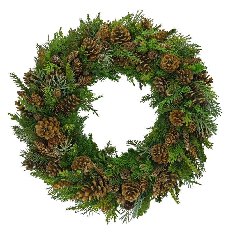 Fir wreath with cones