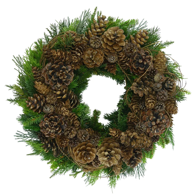 Fir wreath with cones