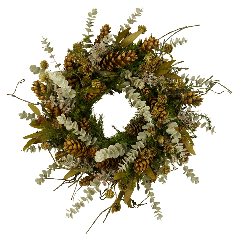 Tannenkranz mit Zapfen und Wurzelast