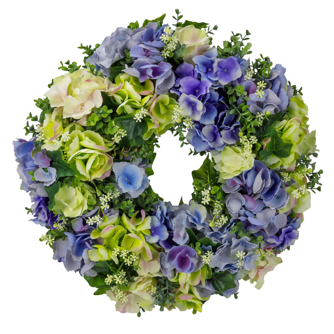 Hydrangea flower wreath