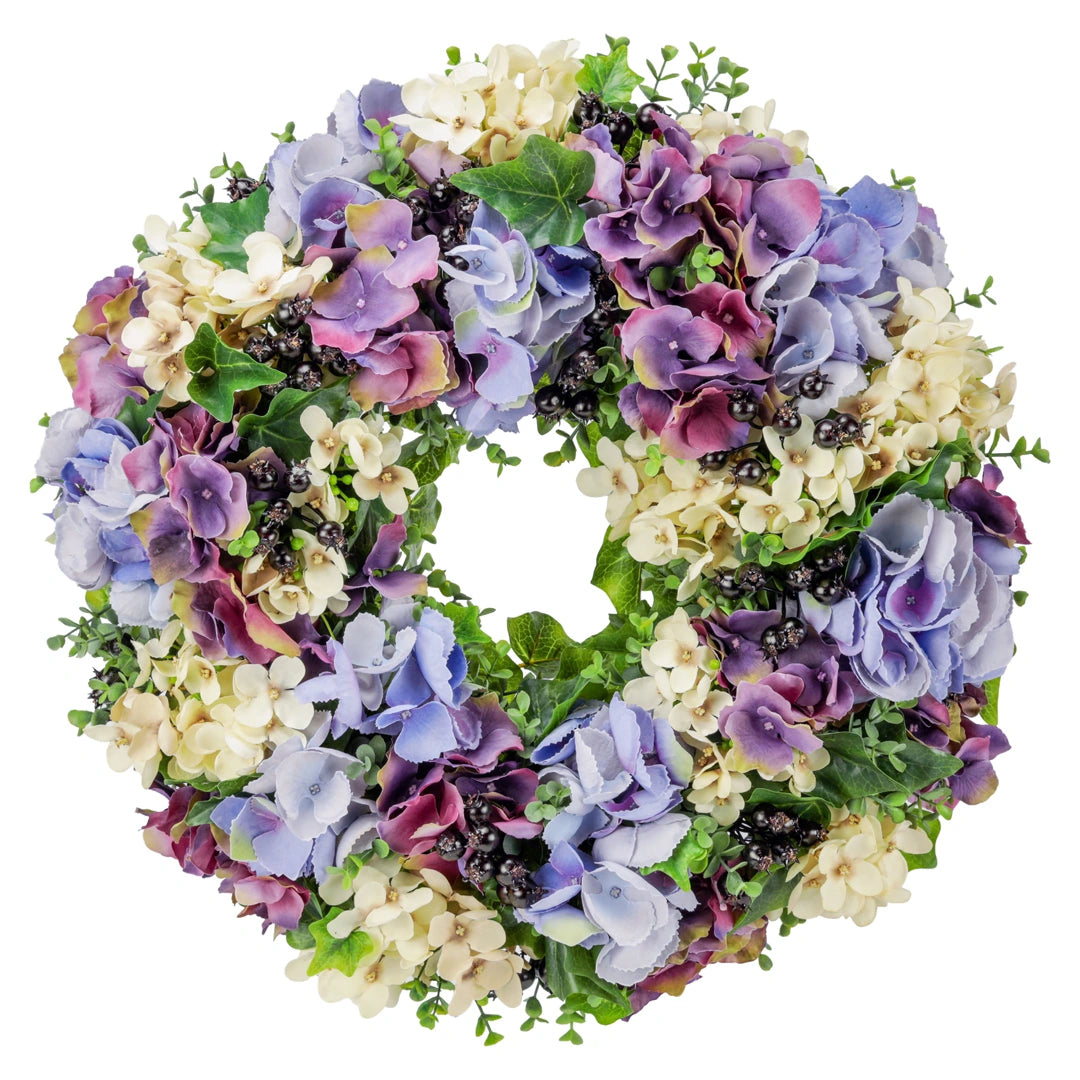 Hydrangea flower wreath
