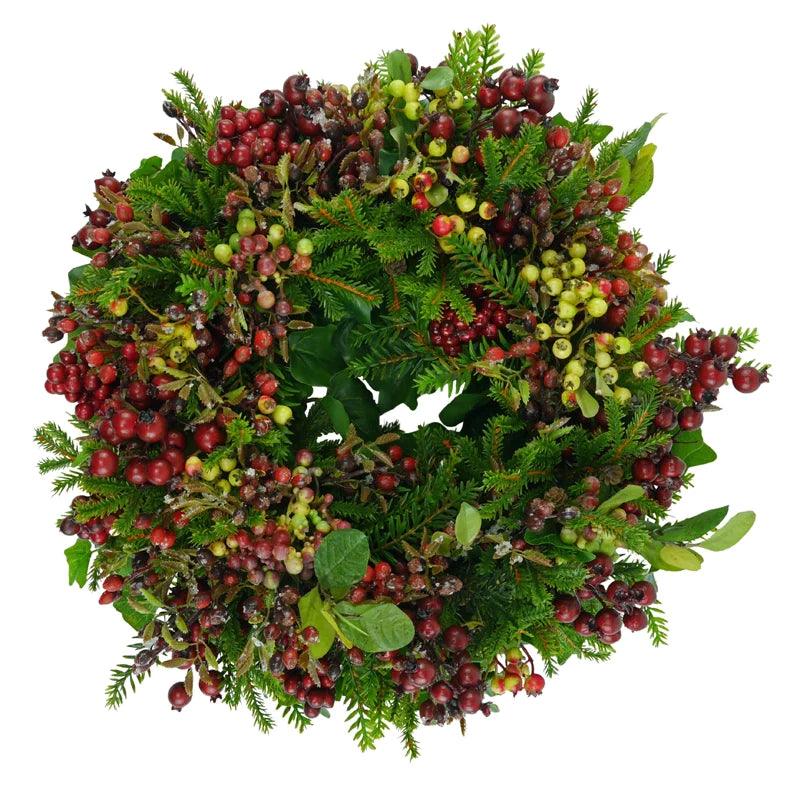 Berry wreath with thuja