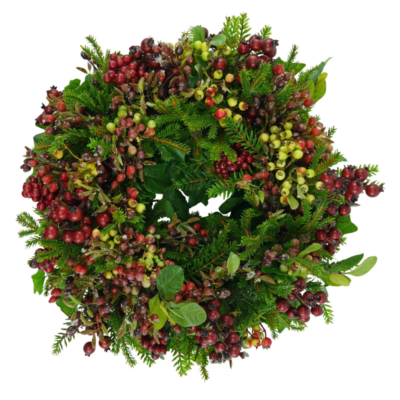 Berry wreath with thuja