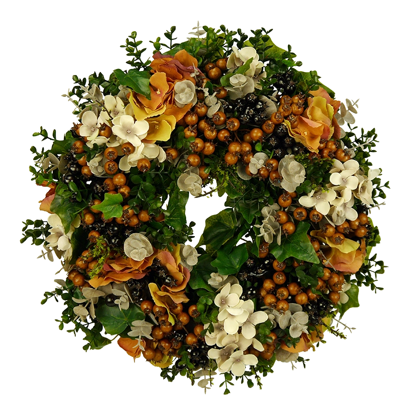 Kranz Beeren mit Hortensien